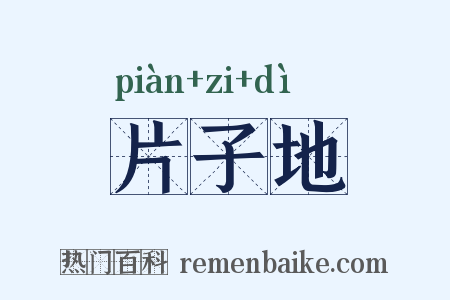 片子地是什么意思的图片